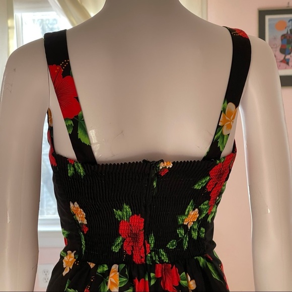 Royal Hawaiian Creations Fit and Flare Retro Floral Dress size Small - Picture 6 of 12